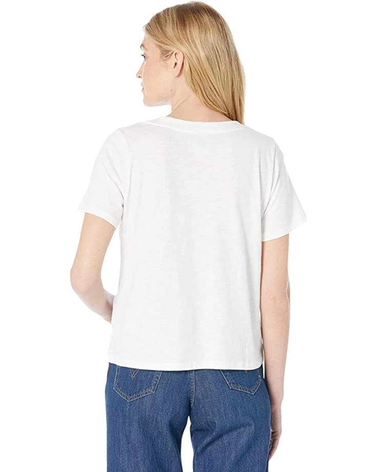 Eileen Fisher V-Neck Short Sleeve Tee in Slubby Organic Cotton Jersey | Shirts & Tops 4 Eileen Fisher V-Neck Short Sleeve Tee in Slubby Organic Cotton Jersey | Shirts & Tops - Image 2