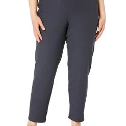 Eileen Fisher Slim Ankle Pants in Washable Stretch Crepe