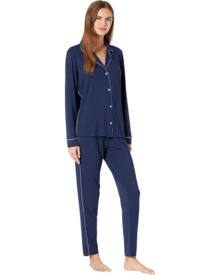 Eberjey Gisele Slim Tuxedo Pajama Set | Sleepwear 10 Eberjey Gisele Slim Tuxedo Pajama Set | Sleepwear - Image 8
