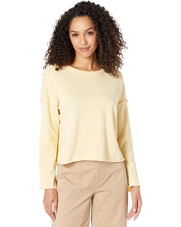 Eileen Fisher Crew Neck Box Top in Organic Cotton French Terry | Hoodies & Sweatshirts 3 Eileen Fisher Crew Neck Box Top in Organic Cotton French Terry | Hoodies & Sweatshirts