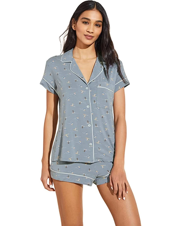 Eberjey Gisele Printed - The Shortie Short PJ Set | Sleepwear 10 Eberjey Gisele Printed - The Shortie Short PJ Set | Sleepwear - Image 8