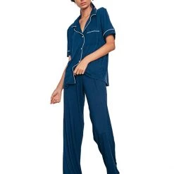 Eberjey Gisele Pajamas Short Sleeve Pants Set | Sleepwear -Eberjey Shop 71pvP1oeQvL. AC SR736920