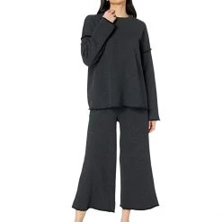 Eileen Fisher High Crew Neck Box Top in Melange Organic Cotton French Terry | Hoodies & Sweatshirts 10 Eileen Fisher High Crew Neck Box Top in Melange Organic Cotton French Terry | Hoodies & Sweatshirts -Eberjey Shop 71qDVi7CxpL. AC SR736920