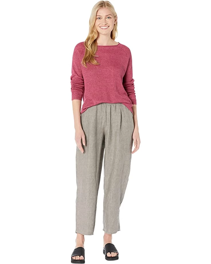 Eileen Fisher Raglan Sleeve Pullover in Organic Linen Delave Rib | Shirts & Tops 6 Eileen Fisher Raglan Sleeve Pullover in Organic Linen Delave Rib | Shirts & Tops - Image 4