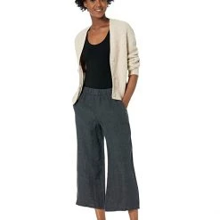 Eileen Fisher Wide Leg Cropped Pants in Washed Organic Linen Delave 10 Eileen Fisher Wide Leg Cropped Pants in Washed Organic Linen Delave -Eberjey Shop 71sMOBTRzsL. AC SR736920