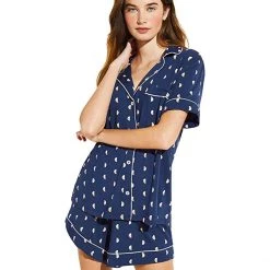 Eberjey Gisele Printed - The Relaxed Short PJ Set | Sleepwear -Eberjey Shop 71sO1sg1WUL. AC SR736920