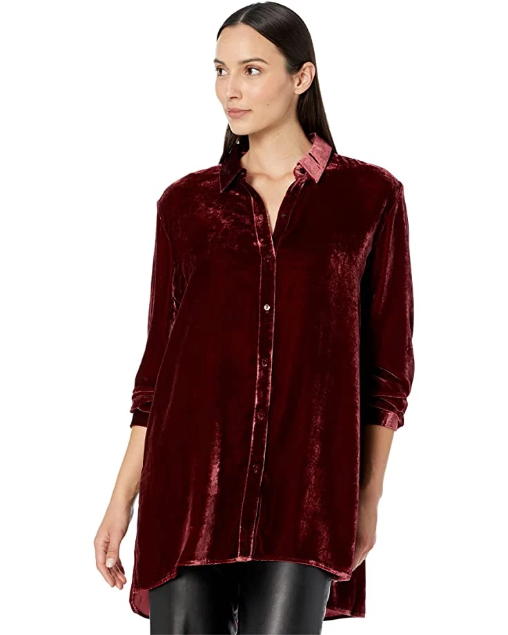 Eileen Fisher Classic Collar Long Shirt | Shirts & Tops 5 Eileen Fisher Classic Collar Long Shirt | Shirts & Tops - Image 3