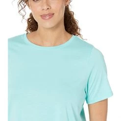 Eileen Fisher Round Neck Short Sleeve Tee in Organic Pima Cotton Jersey | Shirts & Tops -Eberjey Shop 71uxHyiZDAL. AC SR736920
