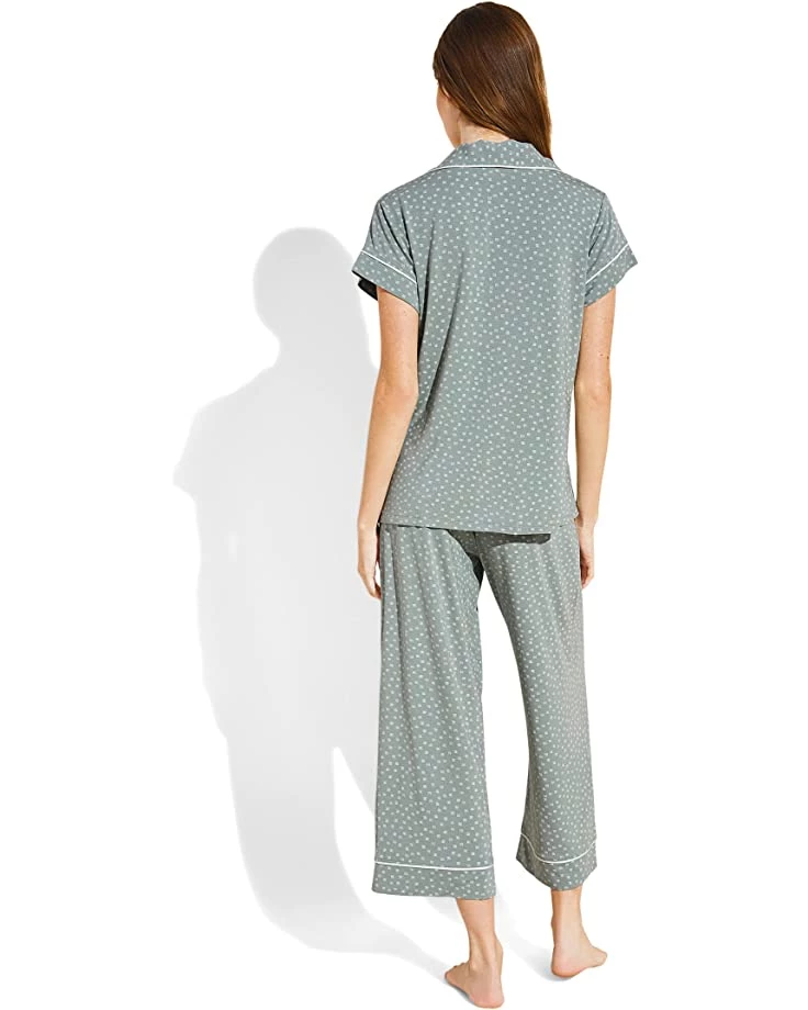 Eberjey Gisele Printed Short Sleeve Crop Pajama | Sleepwear 4 Eberjey Gisele Printed Short Sleeve Crop Pajama | Sleepwear - Image 2