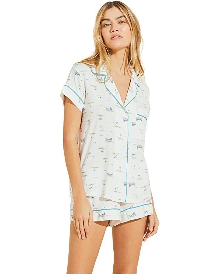 Eberjey Gisele Printed - The Shortie Short PJ Set | Sleepwear 11 Eberjey Gisele Printed - The Shortie Short PJ Set | Sleepwear - Image 9