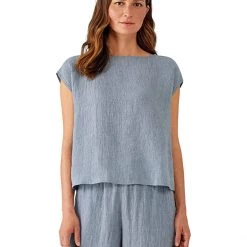 Eileen Fisher Gathered Boxy Top | Shirts & Tops