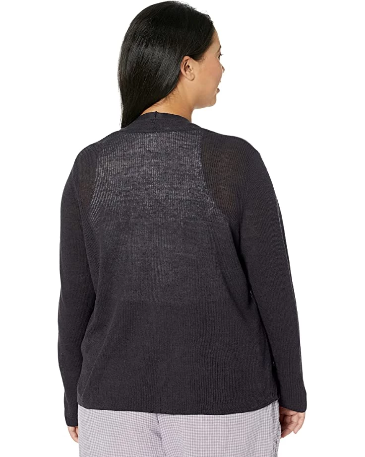 Eileen Fisher V-Neck Cardigan in Organic Linen Cotton Airy Tuck | Sweaters 4 Eileen Fisher V-Neck Cardigan in Organic Linen Cotton Airy Tuck | Sweaters - Image 2