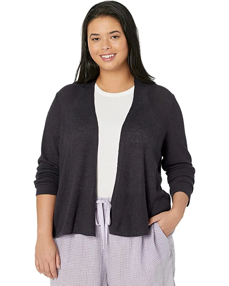 Eileen Fisher V-Neck Cardigan in Organic Linen Cotton Airy Tuck | Sweaters 3 Eileen Fisher V-Neck Cardigan in Organic Linen Cotton Airy Tuck | Sweaters