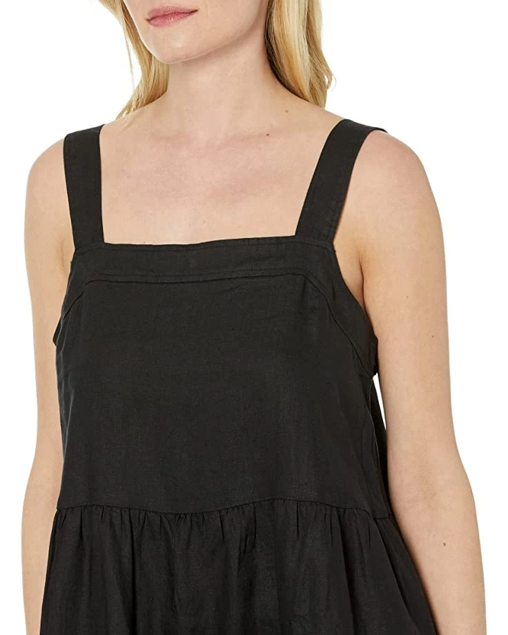 Eileen Fisher Tiered Strap Full-Length Dress in Organic Linen | Dresses 5 Eileen Fisher Tiered Strap Full-Length Dress in Organic Linen | Dresses - Image 3