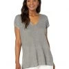 Eileen Fisher V-Neck Sleeveless Pullover in Organic Linen Delave Rib | Shirts & Tops -Eberjey Shop 81bBp2YD7 L. AC SR736920