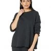 Eileen Fisher High Crew Neck Box Top in Melange Organic Cotton French Terry | Hoodies & Sweatshirts -Eberjey Shop 81inoPeIY8L. AC SR736920