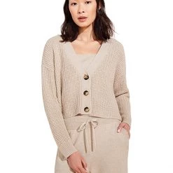 Eberjey Recycled Sweater - The Cropped Cardigan | Sweaters