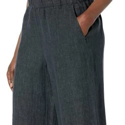 Eileen Fisher Wide Leg Cropped Pants in Washed Organic Linen Delave 9 Eileen Fisher Wide Leg Cropped Pants in Washed Organic Linen Delave -Eberjey Shop 91Yt59qam1L. AC SR736920