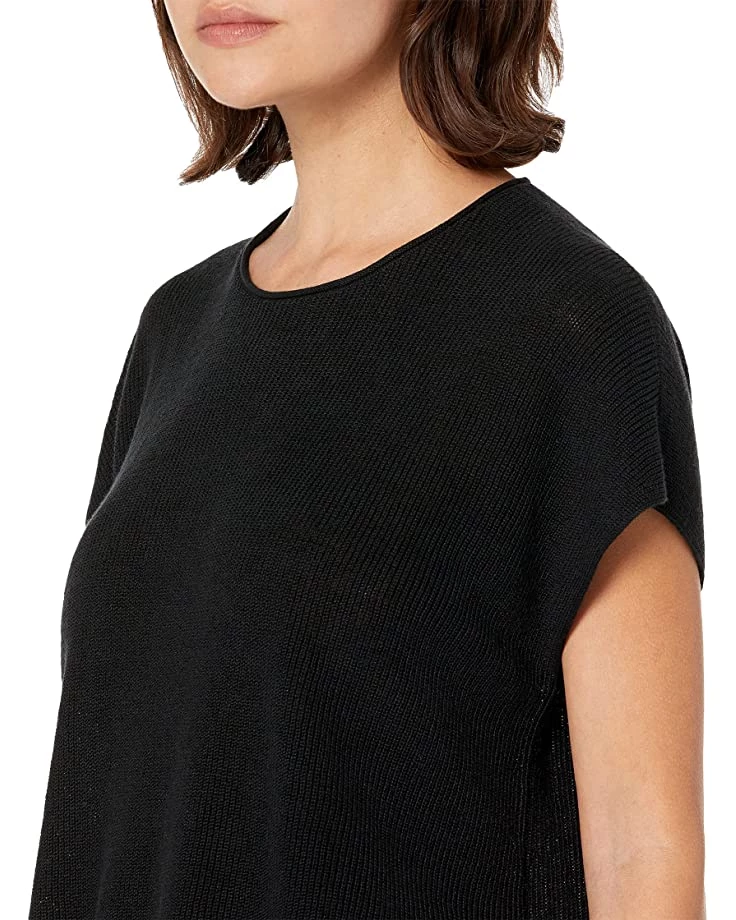 Eileen Fisher Petite Crew Neck Box Top in Organic Linen Cotton | Shirts & Tops 5 Eileen Fisher Petite Crew Neck Box Top in Organic Linen Cotton | Shirts & Tops - Image 3
