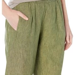 Eileen Fisher Cropped Lantern Pants in Washed Organic Linen Delave -Eberjey Shop 91lkbCZ0fvL. AC SR736920