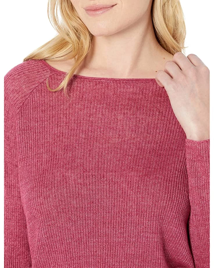 Eileen Fisher Raglan Sleeve Pullover in Organic Linen Delave Rib | Shirts & Tops 5 Eileen Fisher Raglan Sleeve Pullover in Organic Linen Delave Rib | Shirts & Tops - Image 3